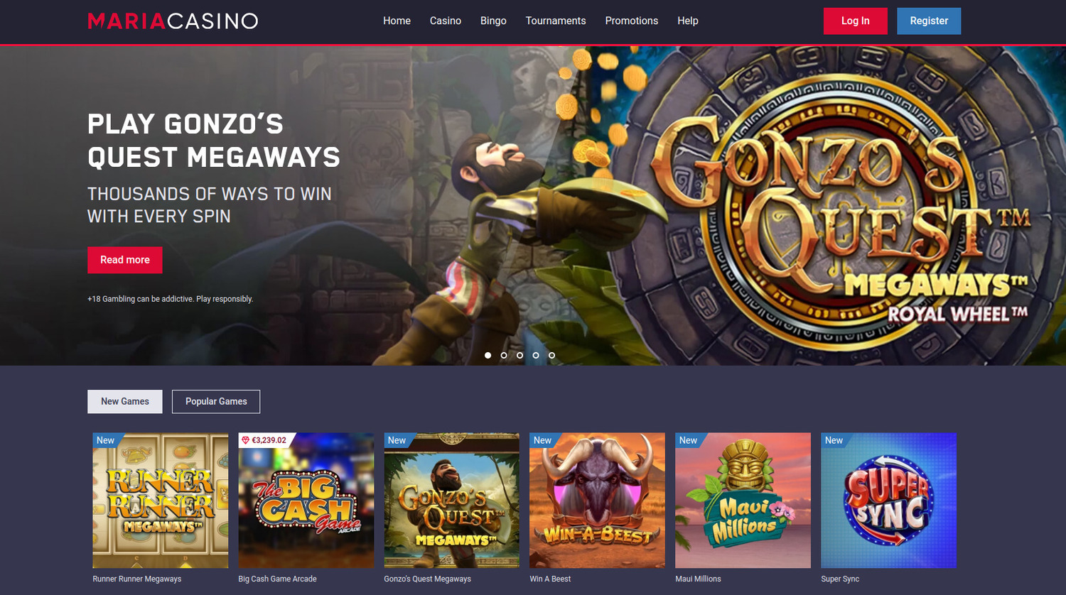 Maria Casino Website Overview