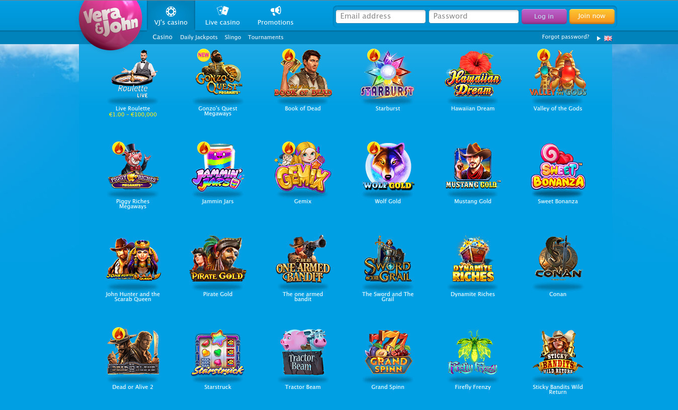 Vera&John Casino Games