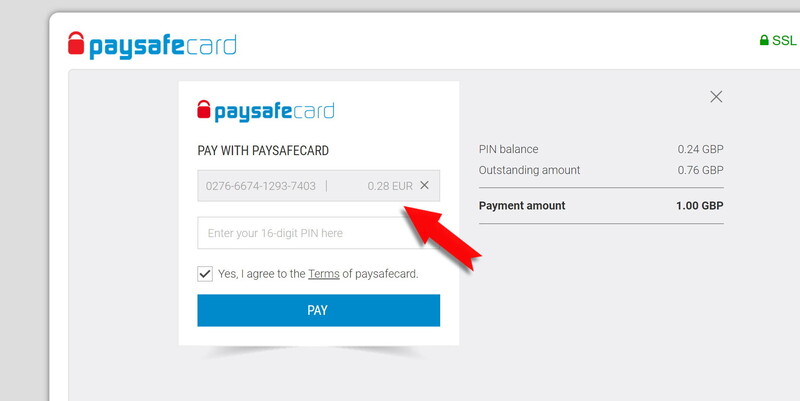 paysafecard commission