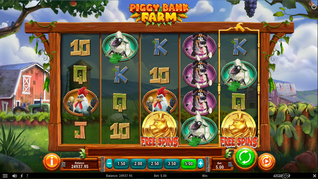 Piggy Bank Farm Slot by Play`n Go