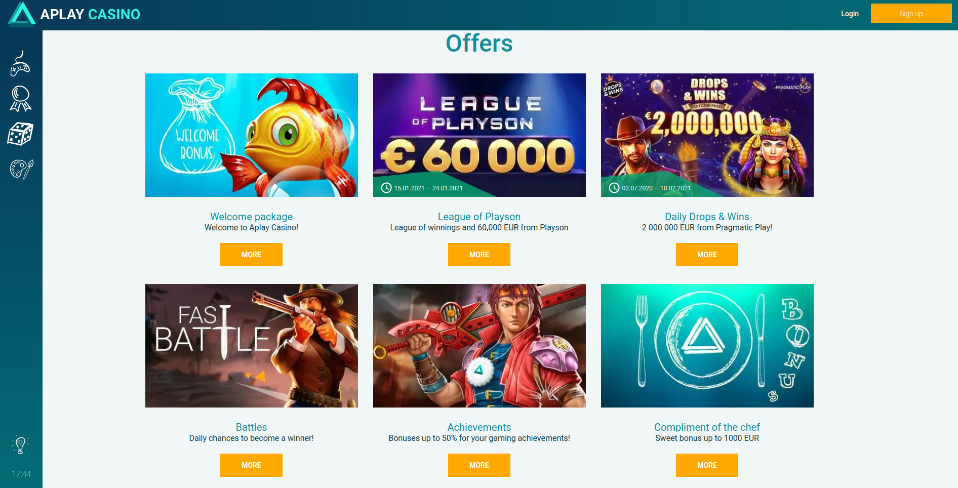 Aplay casino bonus