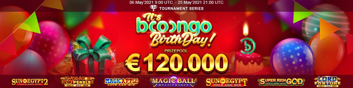 Booongo’s Birthday Tournament Series