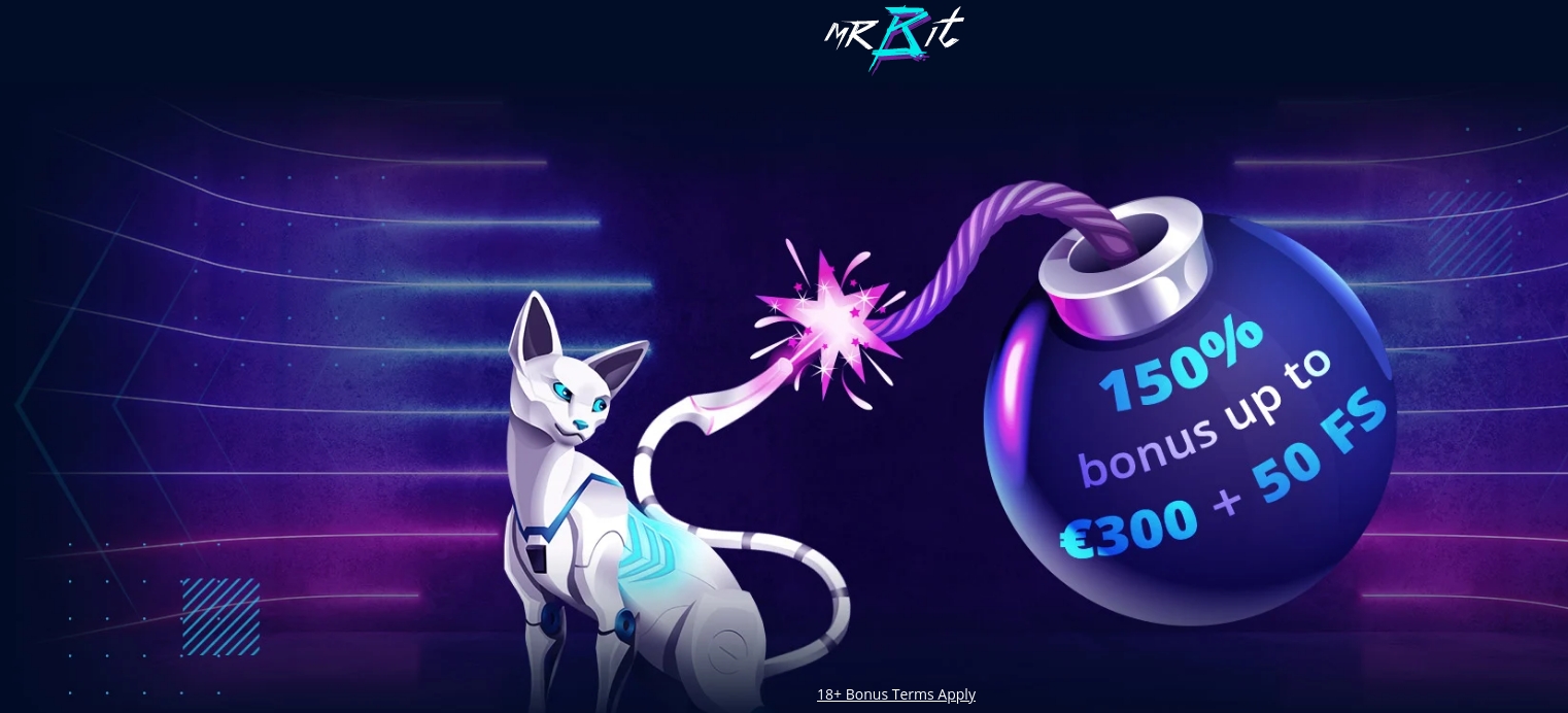 Welcome Promo with 150% Bonus and 50 FSs from Mr Bit