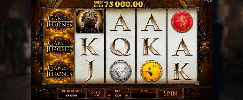 Game of Thrones 15 Lines slot