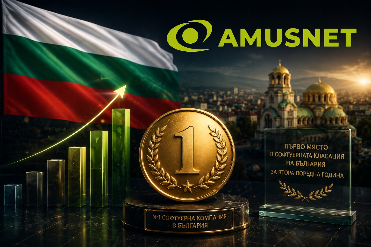 Amusnet Tops Bulgaria’s Software Ranking